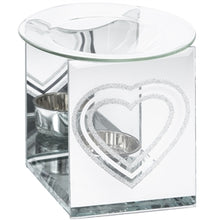 Load image into Gallery viewer, Silver Glitter Heart Burner
